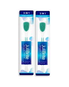 JuliBrite Tongue Cleaner 2-Pack (Green)