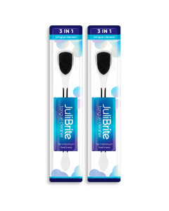 JuliBrite® Tongue Cleaner 2-Pack (Black)