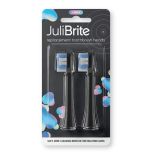 JuliBrite Replacement Brush Heads, Black (2 pcs)